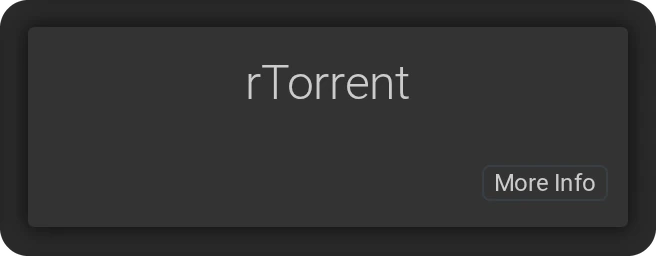The rTorrent tile in the list of download clients