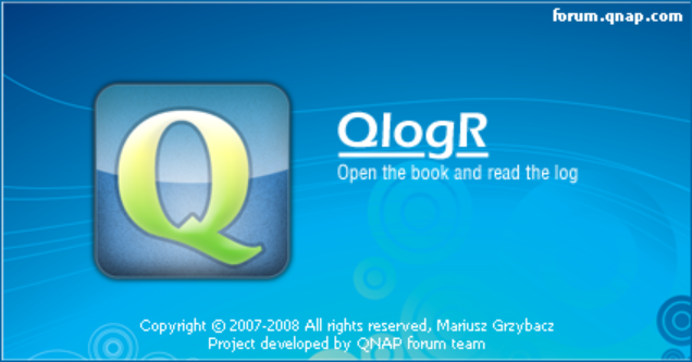 QlogR welcome screen
